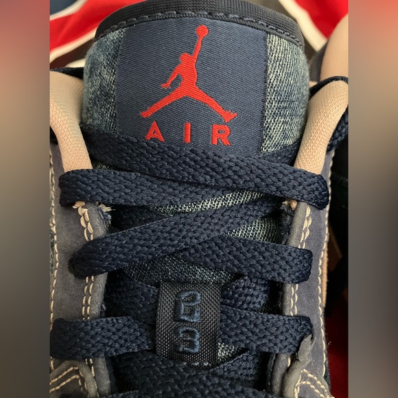 Nike Air Jordan 1 Low SE Denim Sneakers 🔥🔥Jordans Shoes - Picture 5 of 13